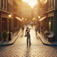 1:64 Photographer Figurine Three-Dimensional Color Printed 1:64 Miniature