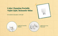 USB rechargeable dimmable night light