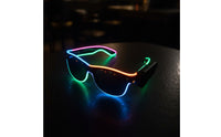 LED Glasses Sound Activated Glasses Luminous Wire Sunglasses for Ravers, Nightclubs, Festivals, Concerts
