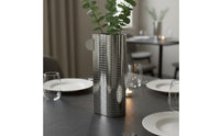 Polished Finish Stainless Steel Flower Vase Elegant Decor Piece Modern Metal Vase Anti Rust Single Handle Flower Holder Easy to Clean for Hotel Lobby, Living Room, Office, Entryway