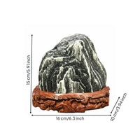Taishan Stone Feng Shui Rock Protector Natural Random Garden Stone Sculpture Prosperity Symbol Unique Texture Suitable for Garden Display Office Protection