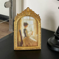 Ornate Vintage Frame Tabletop Display Vintage Picture Frame Glass Front Home Decor for Bedroom