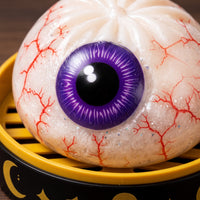 5 Pieces Stretchy Ghost Dumpling Squishy Glossy Press Toy with Tray Fidget Ghost Squishy Sensory for Party Favors