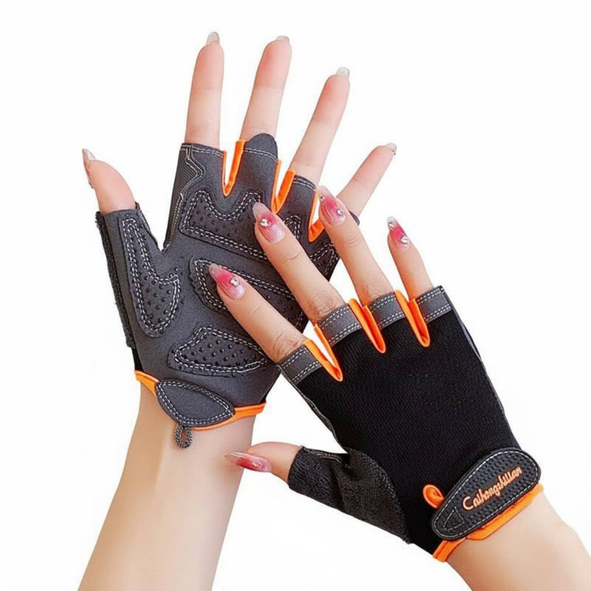 Half-Finger Gym Gloves Quick-Evaporating Half-Finger Workout Gloves Breathable Material for Women, Cyclists, Rock Climbing