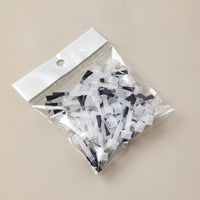 50 Pieces Replacement Nail Brush Head Detachable Nail Brush Head with Flat Bristles Brushes Translucent Applicator