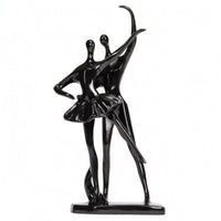 Ballet Dancer Figurine Rectangular Base Ballet Sculpture Dynamic Pose