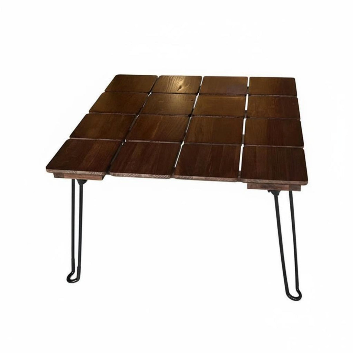Tiled Wood Top Table Long-Lasting Living Room Furniture Easy Assembly