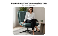rotate Barrel Chair 360-Degree Rotation Round rotate Chair with Ottoman Modern Design Ergonomic Backrest for Adults, Lounge Area