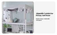Bunk Bed Tent Full light blocking Privacy Curtain Integrated mesh for Students