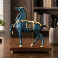Horse Statue New Chinese & Design Horse Desktop Statue Luxury Look