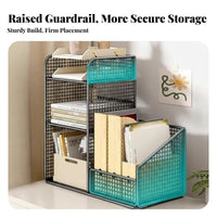 Countertop Hutch Space-Saving Desktop Shelf Easy Assembly for Dorm Room, Bedroom