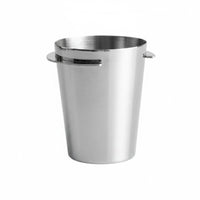 Fabric Cup Barista Coffee Dosing Cup Stainless Steel Receiver with Precision Winged Rim Grounds Transfer Accessory for Mess Free Brewing Suitable for Kitchen Cafe