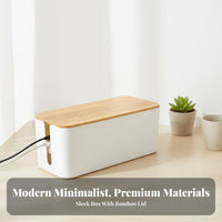 Power Strip Organizer Box Dustproof Cable Management Box Minimalist Design Power Strip Cover for Living Room