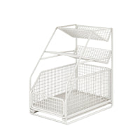 Under-Sink Organizer Freestanding 3-Tier Storage Rack Vertical for Bathroom