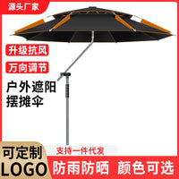遮阳伞户外摆摊小推车大伞批发大型沙滩伞庭院商用露营旋转太阳伞