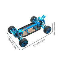 Metal RC Car Upgrade Frame Sturdy Structure RC Car Chassis Frame Heavy Duty Hobby Vehicle Parts for Racers, Rough Terrain