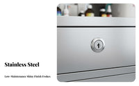 Stainless Steel Medical Cabinet Lockable Doors Steel Medicine Storage Cabinet Waterproof Large Capacity for Pharmacists, Laboratory Technicians, Adults, Hospital, Doctor's Office, Pharmacies