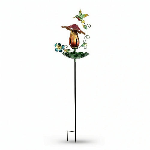 Hummingbird Feeder with Garden Stake Decorative for Lawns, Patios