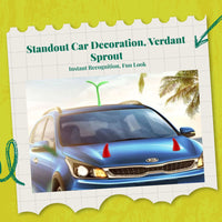 Car Top Devil Horns & Sprout Decoration Motorcycle Accessory