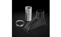Carbon Fiber Pattern Air Duct Kit Universal Fit Carbon Fiber Pattern Air Funnel Easy to Install for Race Track