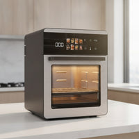 Air Fryer Oven Stainless Steel Oven with Air Fryer Appliance Digital Multifunctional for Families, Small Kitchens, Apartments