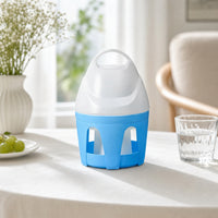 Pigeon Water Dispenser with Handle Weight-Operated-Fed Fowl Waterer with Handle Split Detachable Bird Drinker for Ducks, Chicken Coop