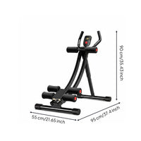 Foldable Abdominal Contraction Machine Padded Foam Rollers Fitness Exercise Gear