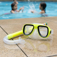 Easy Breathing Children Diving Goggles Set Anti Leak Kids Snorkel Mask Set Comfortable Fit Water Sports Gear Foldable for Sea