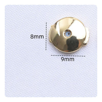 Replacement Earring Back with Silicone Insert Polished Disc Earring Back Non-Slip Fastener Comfortable for DIY Jewelers
