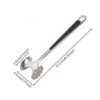 2 Pieces Double-Sided Meat Tenderizer Ergonomic Handle Kitchen Utensil
