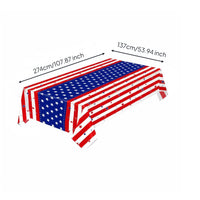 American Flag Party Set Single-Use Independence Day Tableware Kit for BBQ