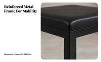 paddeded Cube Stool Nordic aesthetic Indoor Seating Comfortable padded for Bedroom