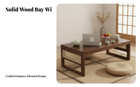 Collapsible Coffee Table Space-Saving Foldable Rattan Accent Table Multi-Purpose