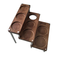 Coffee Accessory Stand Wooden Rack Countertop for Baristas