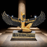 Winged God Statue Collectible Winged Figurine Antique Look Home Decor