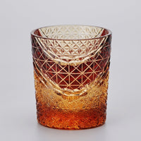 Hand-carved Crystal Whiskey Glass, Japanese Style