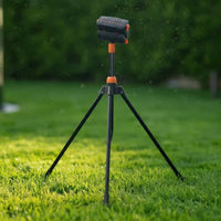 Tripod Oscillating Sprinkler 16 Hole Watering Device Build Garden Equipment for Yard, Lawn