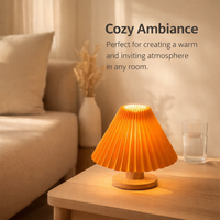 Textile Lampshade with 39 Pleated Design for Table Lamps and Ceiling Lights, Removable Shade for Bedside Easy Install Cloth Material
