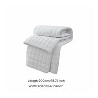 Quilted Mattress Protector Breathable Quilted Mattress Pad Skin Friendly Padded Bed Topper for Hotel, Guesthouse, Dorm Room