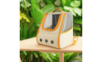 Pet Carrier with Mesh Window Structured Dog Backpack Comfortable Cat Backpack for 	 Pets Care Visits Visits