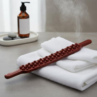 Two-Sided-Sided Design Tendon Rolling Stick Portable Gua Sha Scraping Tool Ergonomic Handle Full Body Massage Roller Polished Rim for Women
