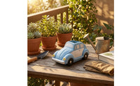 Vintage Car Planter Blue Car Planter Retro Style for Balcony, Courtyard