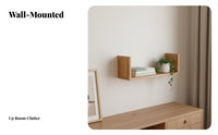 levitating Shelf Nordic Design on partition Decoration adaptable for Bathroom, Parents