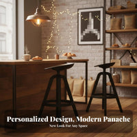rotating High Stool with Molded Seat Modern Design Counter Chair Easy to Clean Stable Base for Adults, Cafe, Bistro, Dining Room
