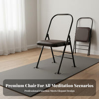 Foldable Iyengar Mind-Body Exercise Chair Space-Saving Design Iyengar Auxiliary Chair Stable and Long-Lasting Mind-Body Exercise Assist Stool Heavy Duty for Beginners, Home Gym