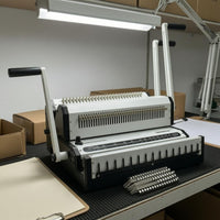 Document Punching and Wire Binding Machine Multi-Function Manual Wire Binding Machine Heavy-Duty Manual Book Binder
