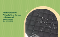 Dog Car Seat Cover, Waterproof, Non-Slip, Easy Clean, Luxury