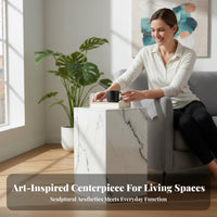 spiral Pedestal Table Space-Saving Abstract Sculpture Easy to Maintain
