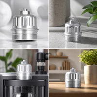 Aluminum Billet Fuel Filter Housing Machined Fuel Filter Housing Threaded OEM Fit for Mechanics, Car Enthusiasts, Engine Fuel Maintenance, Engine Bay