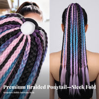 Textured Braided Ponytail Hairpiece